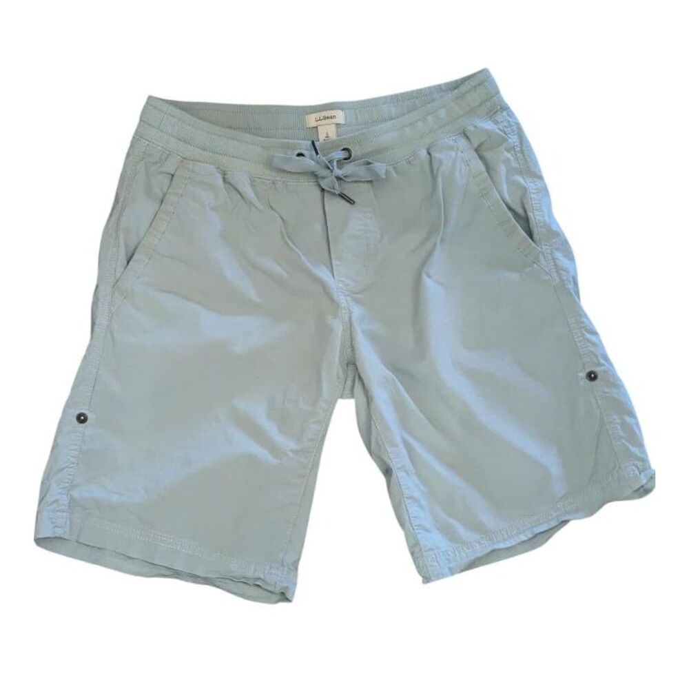 L.L. Bean Men’s Comfort Stretch Cargo Shorts Light Green Size Small Hiking